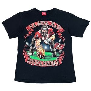 Vintage TAMPA BAY BUCCANEERS T-Shirt 00s y2k Tom Brady Tee sz LARGE 21x28.5